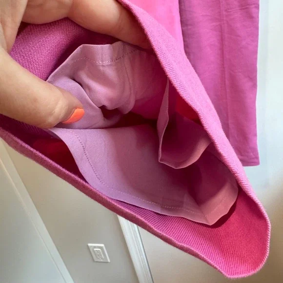 J. Crew Womens Size 0 Pink Linen‎ Blend High Rise Straight Leg Pants Trousers - Picture 3 of 10